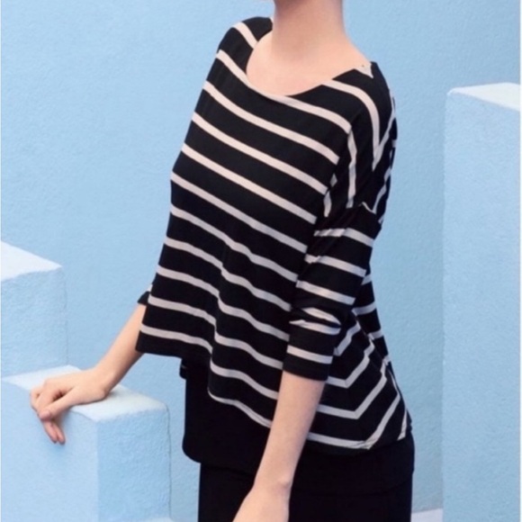 Joseph Ribkoff ladies striped tunic blouse size US 8 - Picture 2 of 8